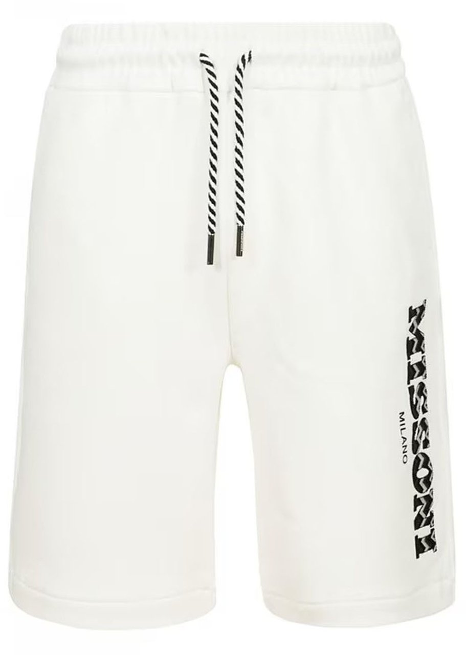 Missoni Missoni Cotton Logo Shorts Wit