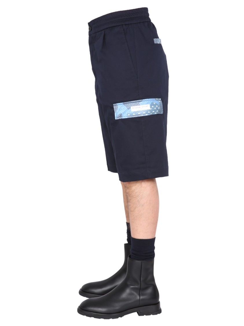 Missoni Relaxed Fit Cargo Shorts Zwart