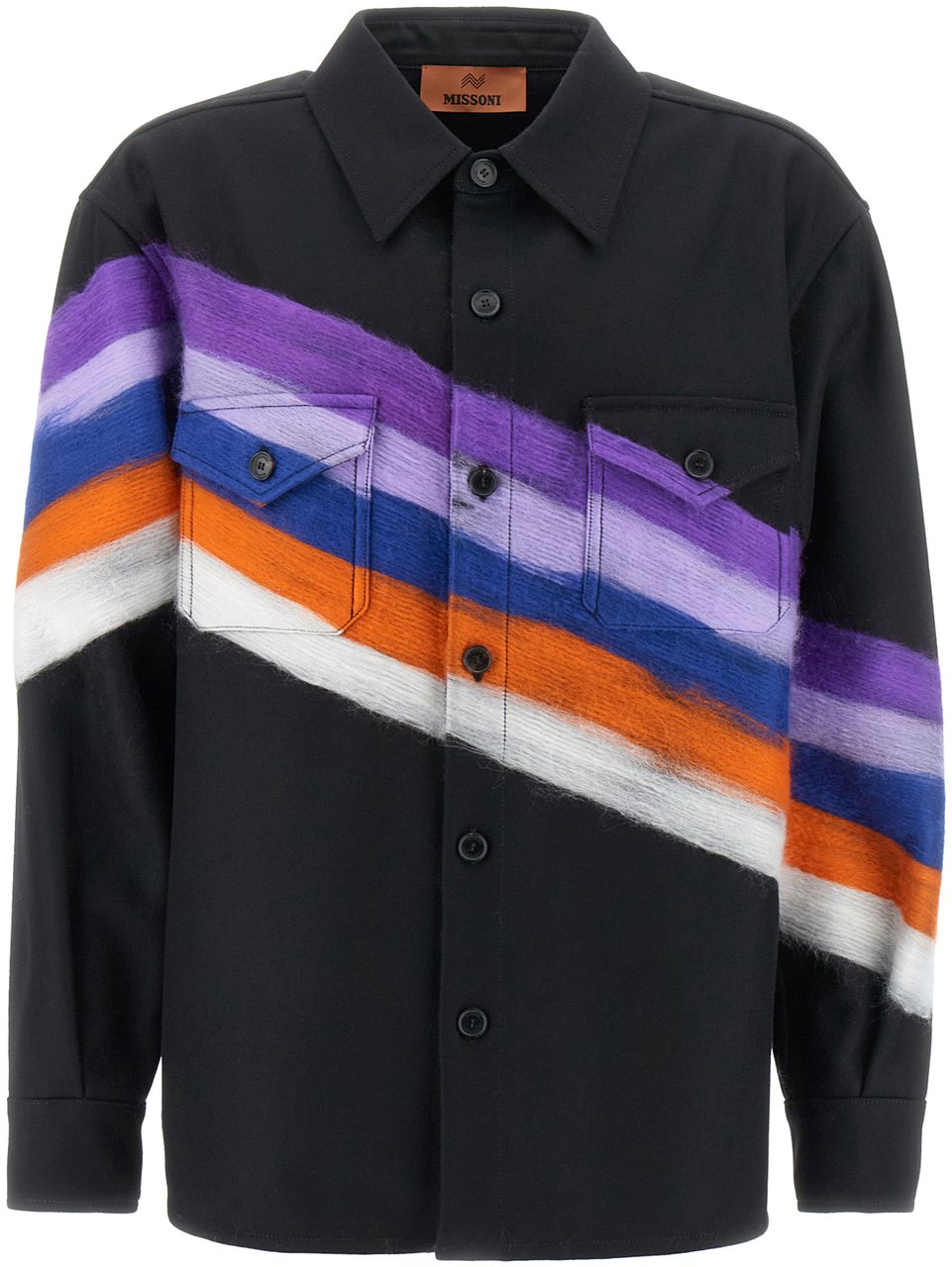 Missoni Missoni Black wool blend oversize shirt Zwart