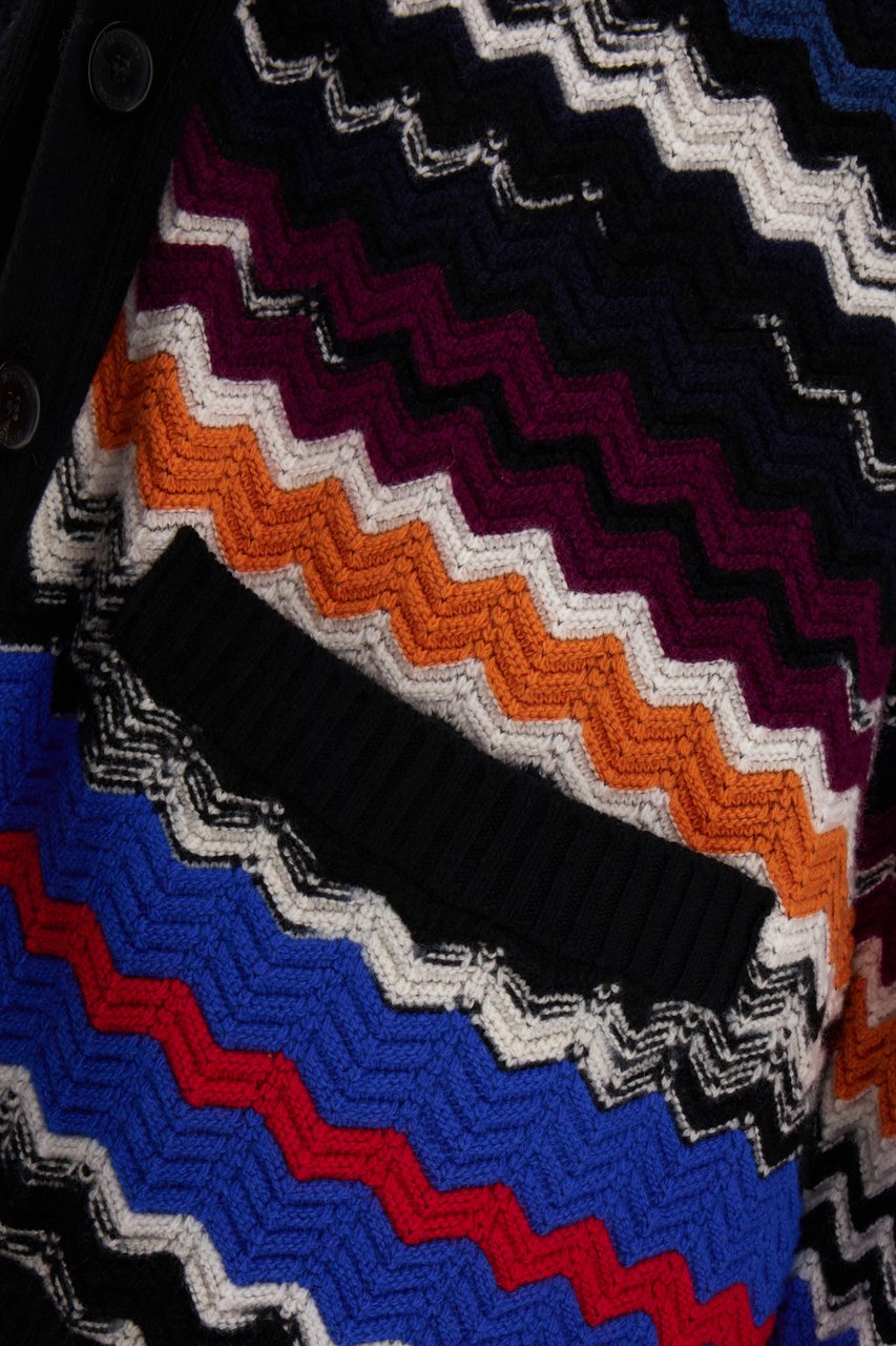 Missoni Missoni Embroidered stretch wool blend cardigan Divers