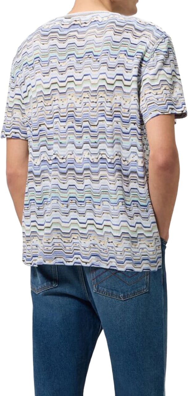 Missoni T-Shirts And Polos Light Blue Tones Lichtblauw