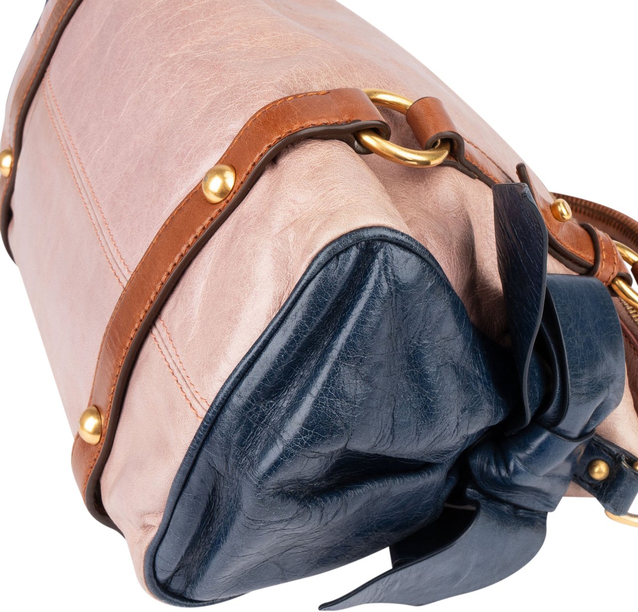 Miu Miu Miu Miu Vitello Lux Bow Bauletto Aperto Handbag Rood