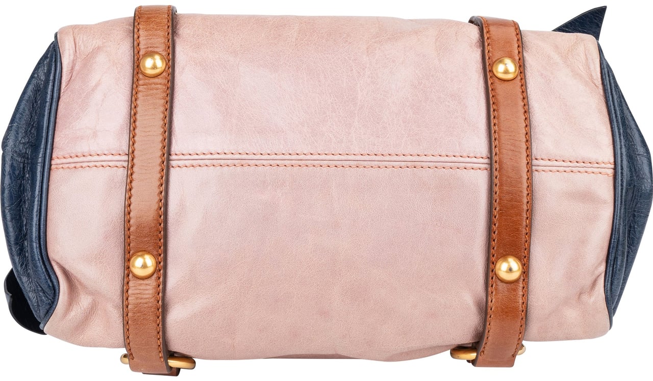 Miu Miu Miu Miu Vitello Lux Bow Bauletto Aperto Handbag Rood