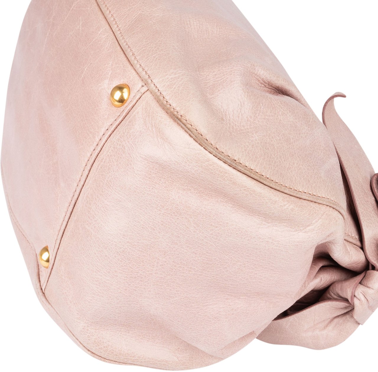 Miu Miu Miu Miu Vitello Lux Bow Handbag Rood