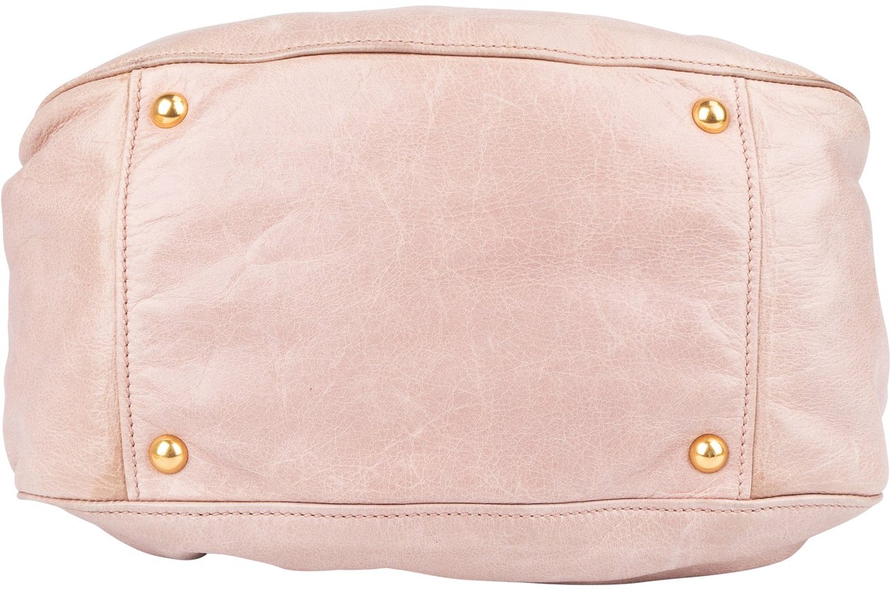 Miu Miu Miu Miu Vitello Lux Bow Handbag Rood