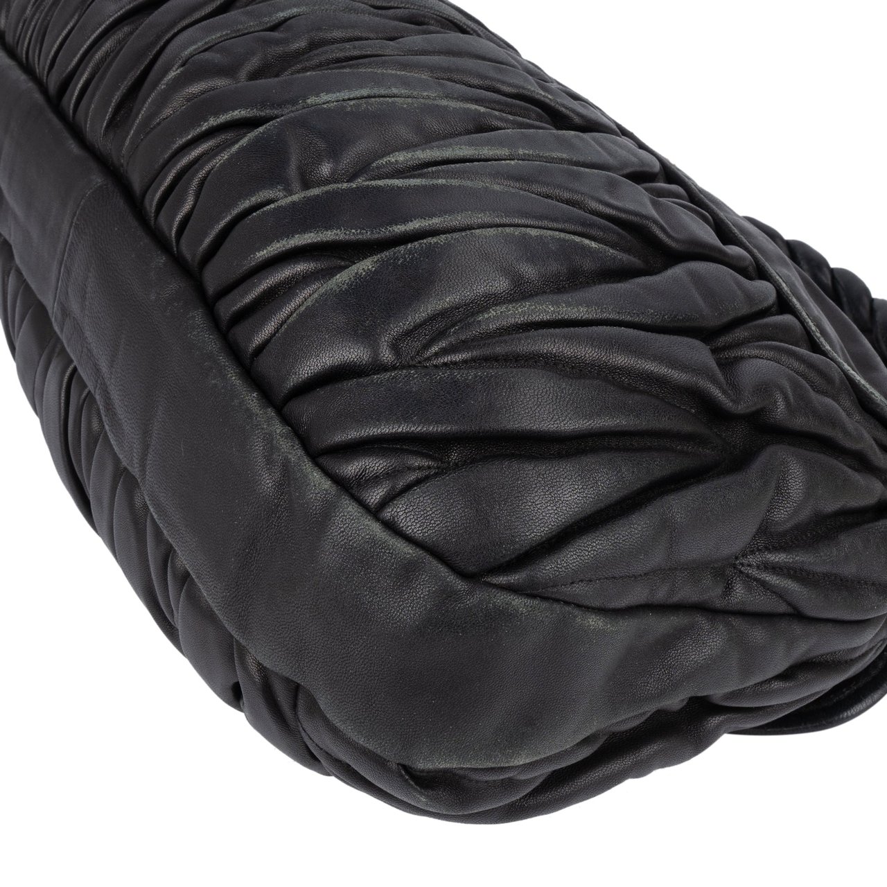 Miu Miu Miu Miu Quilted Leather City Handbag Zwart