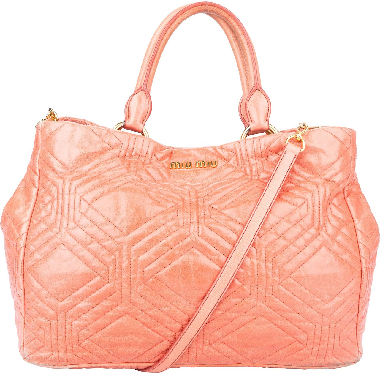 Miu Miu Miu Miu Quilted Leather City Handbag Divers