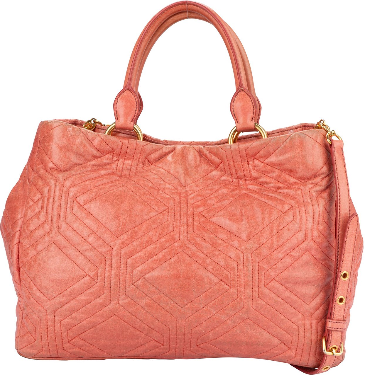 Miu Miu Miu Miu Quilted Leather Trapu City Handbag Divers