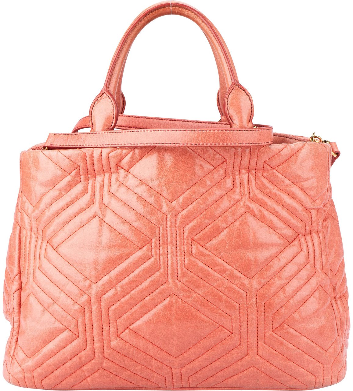 Miu Miu Miu Miu Quilted Leather Trapu Handbag Roze