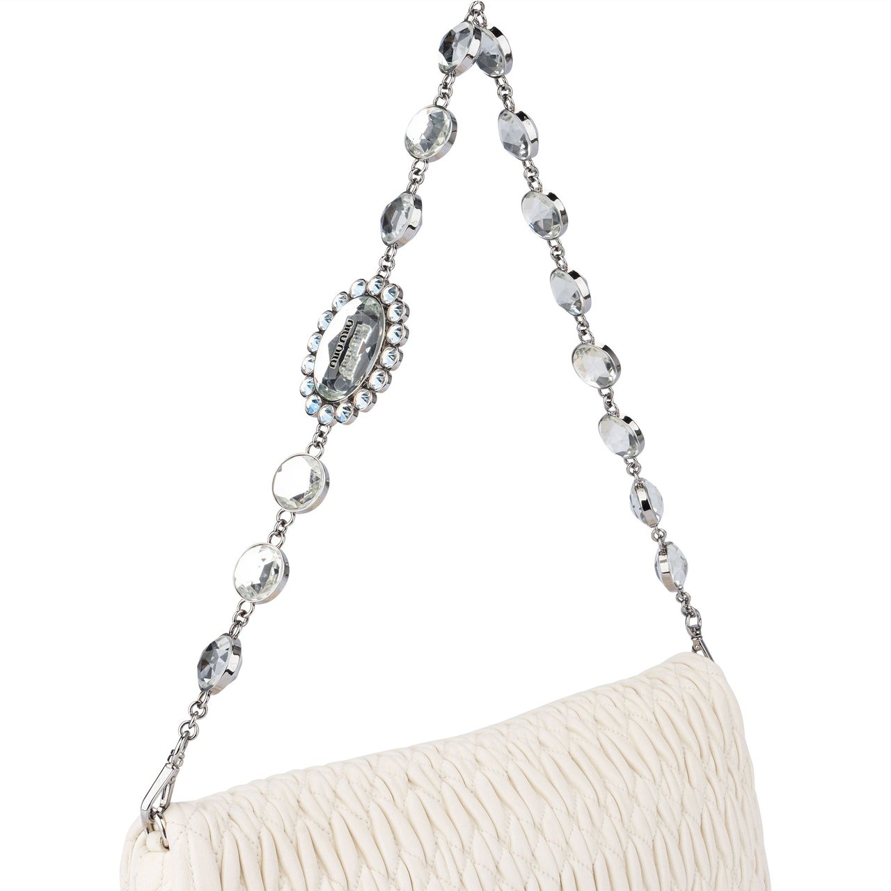 Miu Miu Miu Miu Quilted Leather Crystal Shoulder Bag Divers