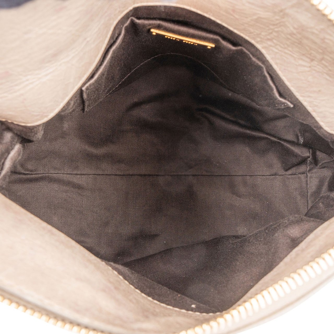 Miu Miu Miu Miu Vitello Lux City Handbag Donkergrijs