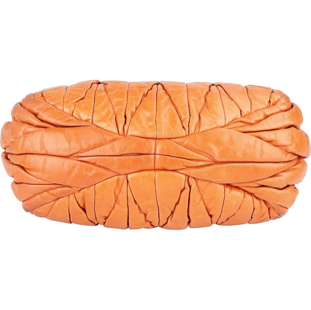 Miu Miu Miu Miu Quilted Leather City Handbag Oranje