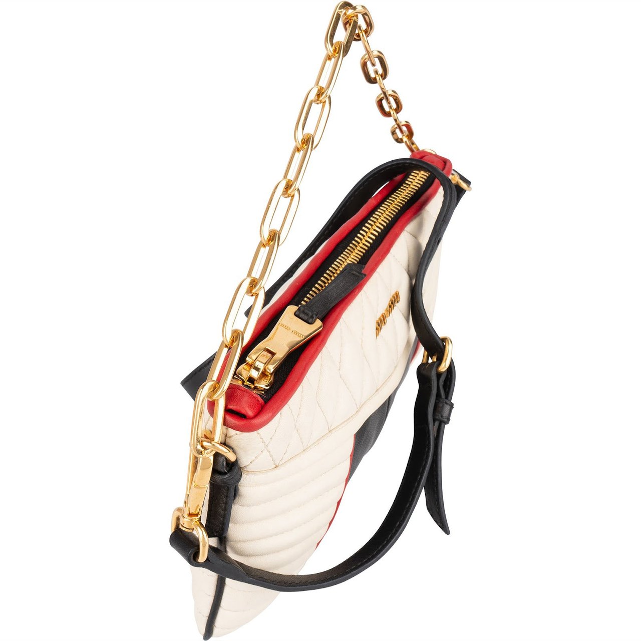 Miu Miu Miu Miu Quilted Leather Colorblock Handbag Divers