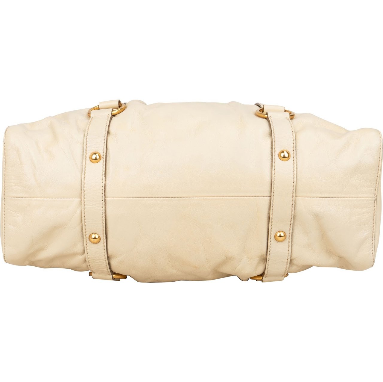 Miu Miu Miu Miu Vitello Lux Satchel City Handbag Wit