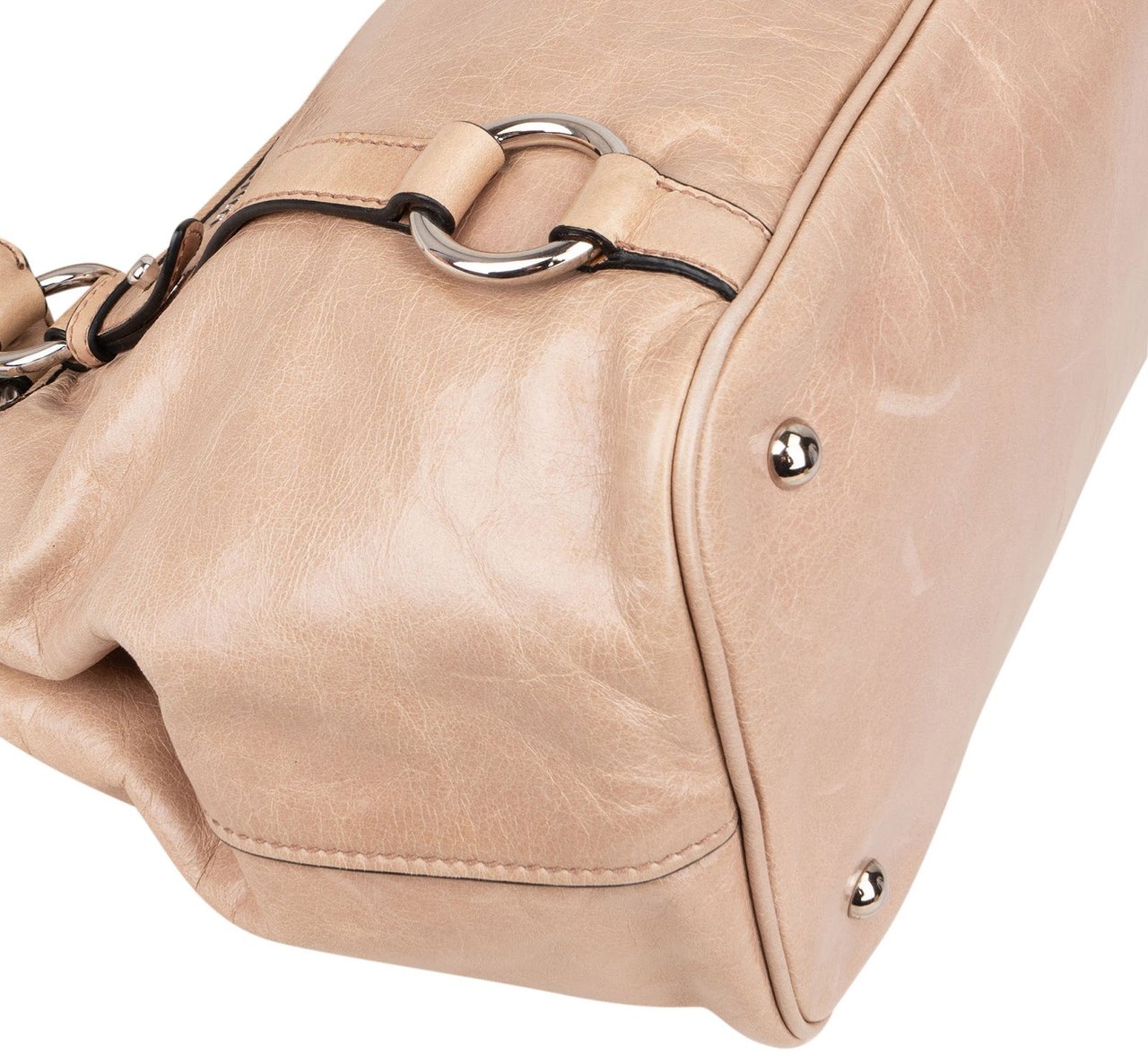 Miu Miu Miu Miu Vitello Lux City Handbag Beige