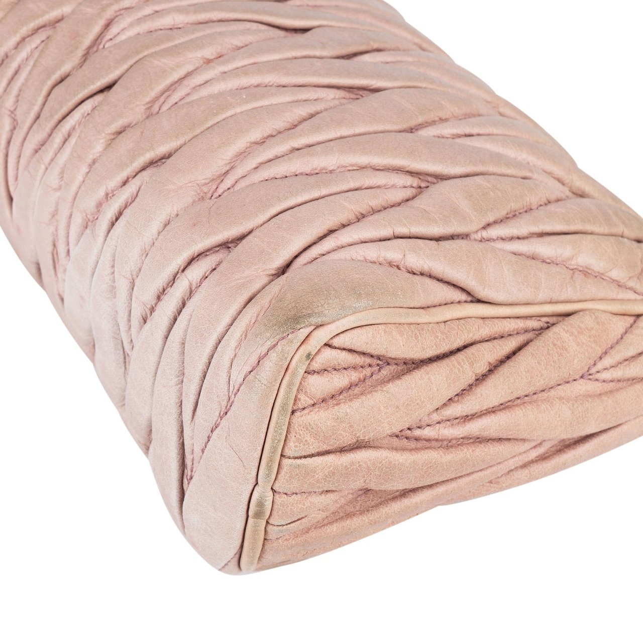 Miu Miu Miu Miu Matelassé Nappa Leather Padlock Shoulder Bag Rood