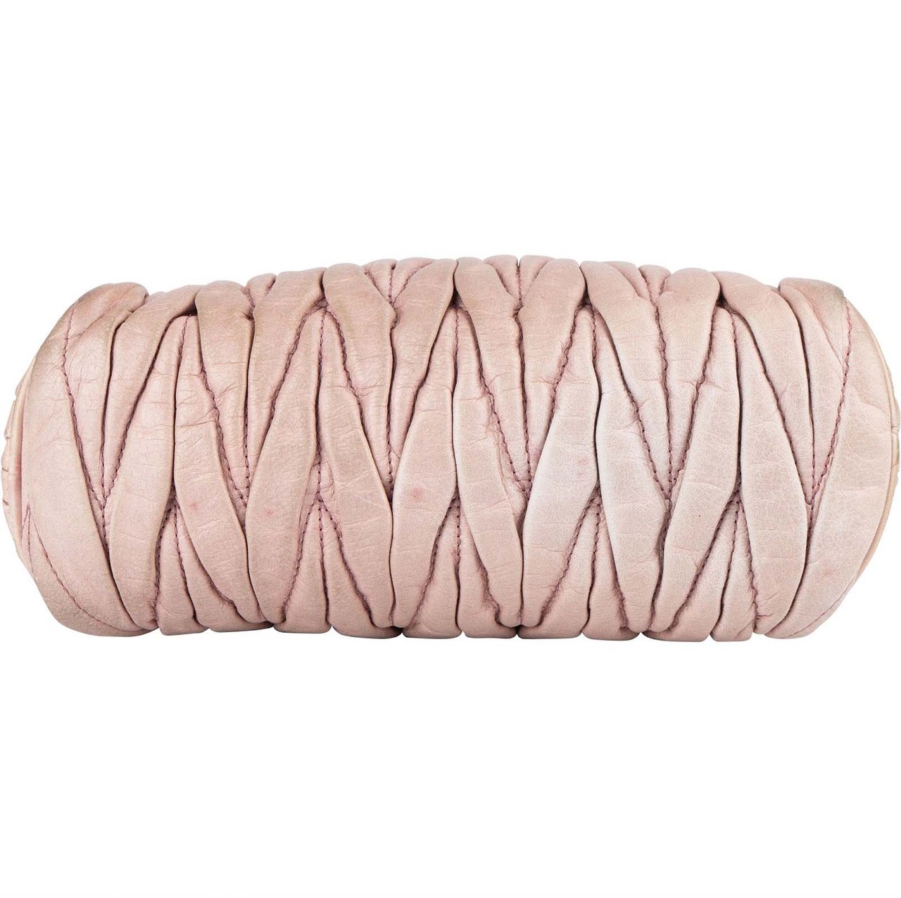 Miu Miu Matelassé Nappa Leather Padlock Shoulder Bag Roze