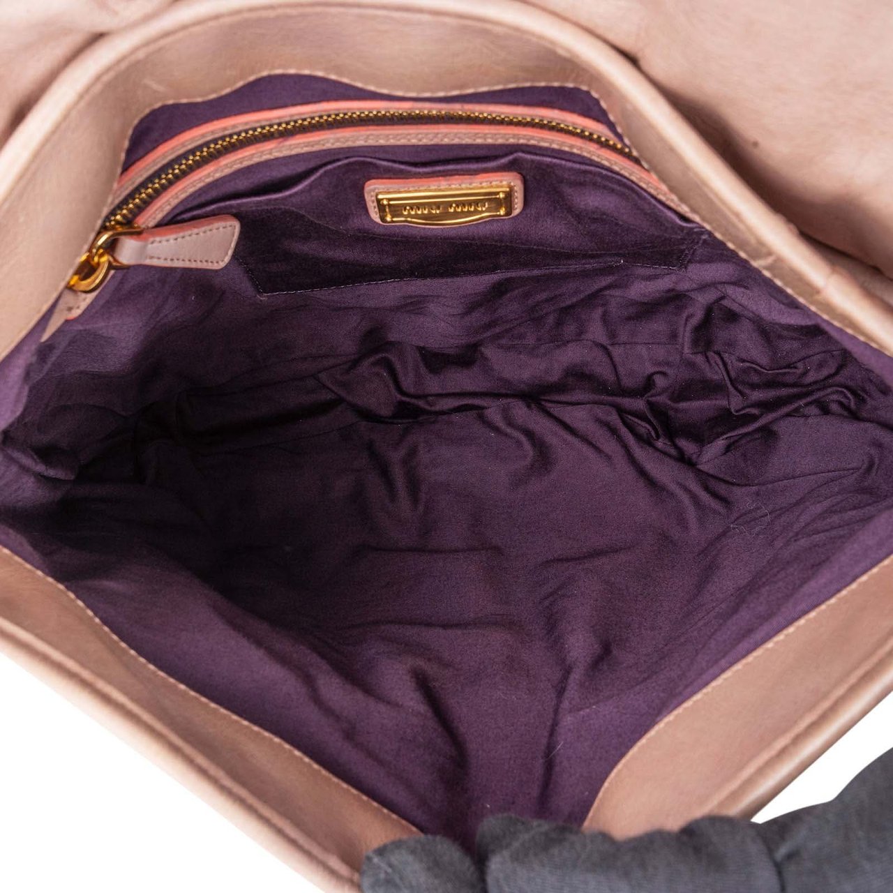 Miu Miu Miu Miu Matelassé Nappa Leather City Handbag Rood