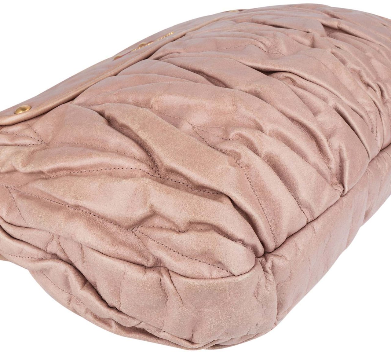 Miu Miu Miu Miu Matelassé Nappa Leather City Handbag Rood