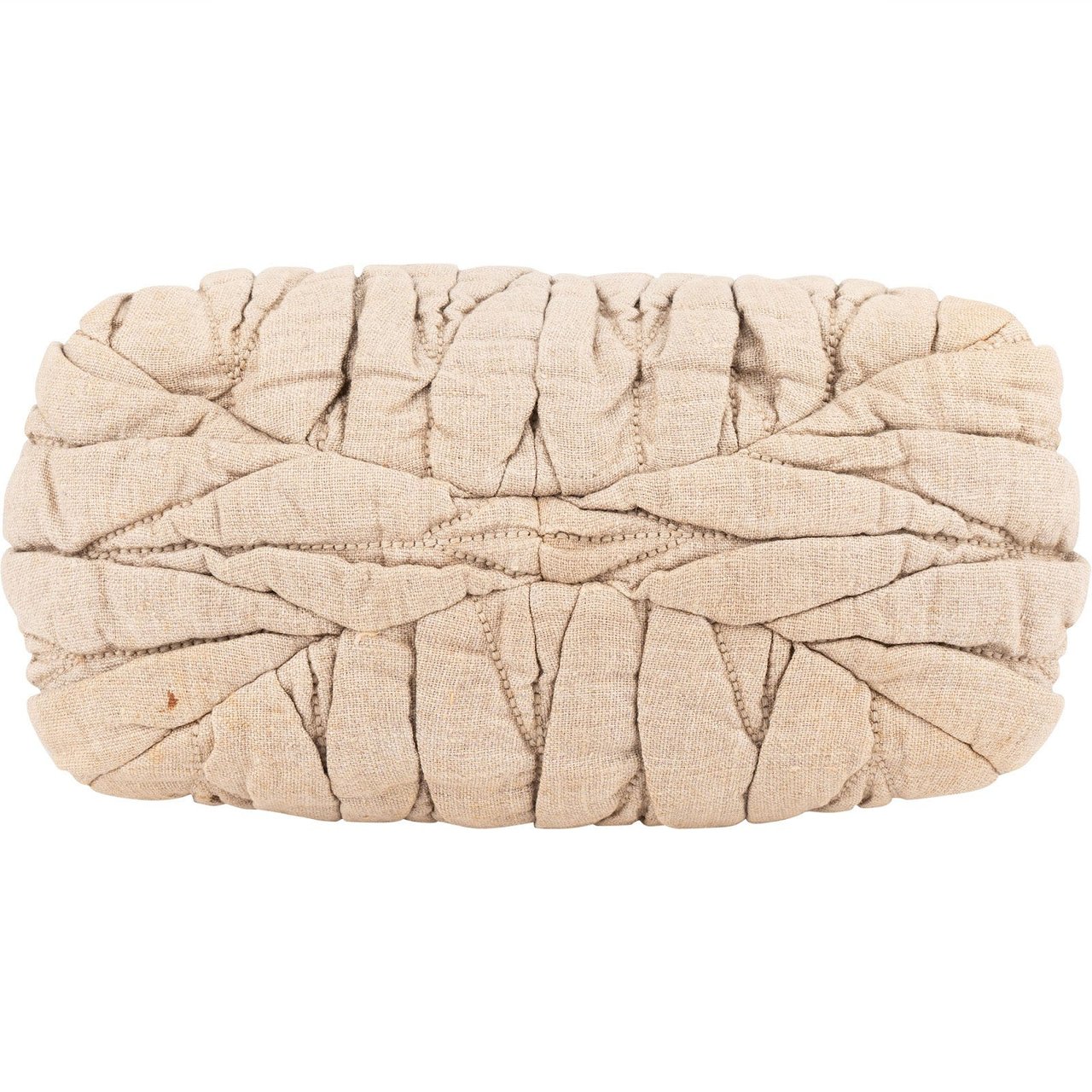 Miu Miu Quilted Fabric City Handbag Beige