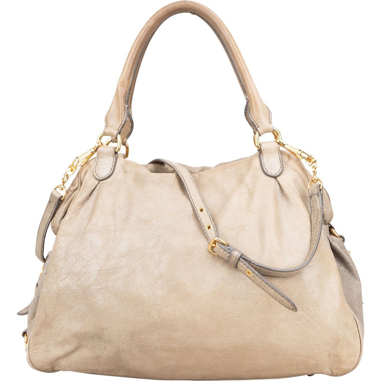 Miu Miu Miu Miu Vitello Lux Satchel City Handbag Divers