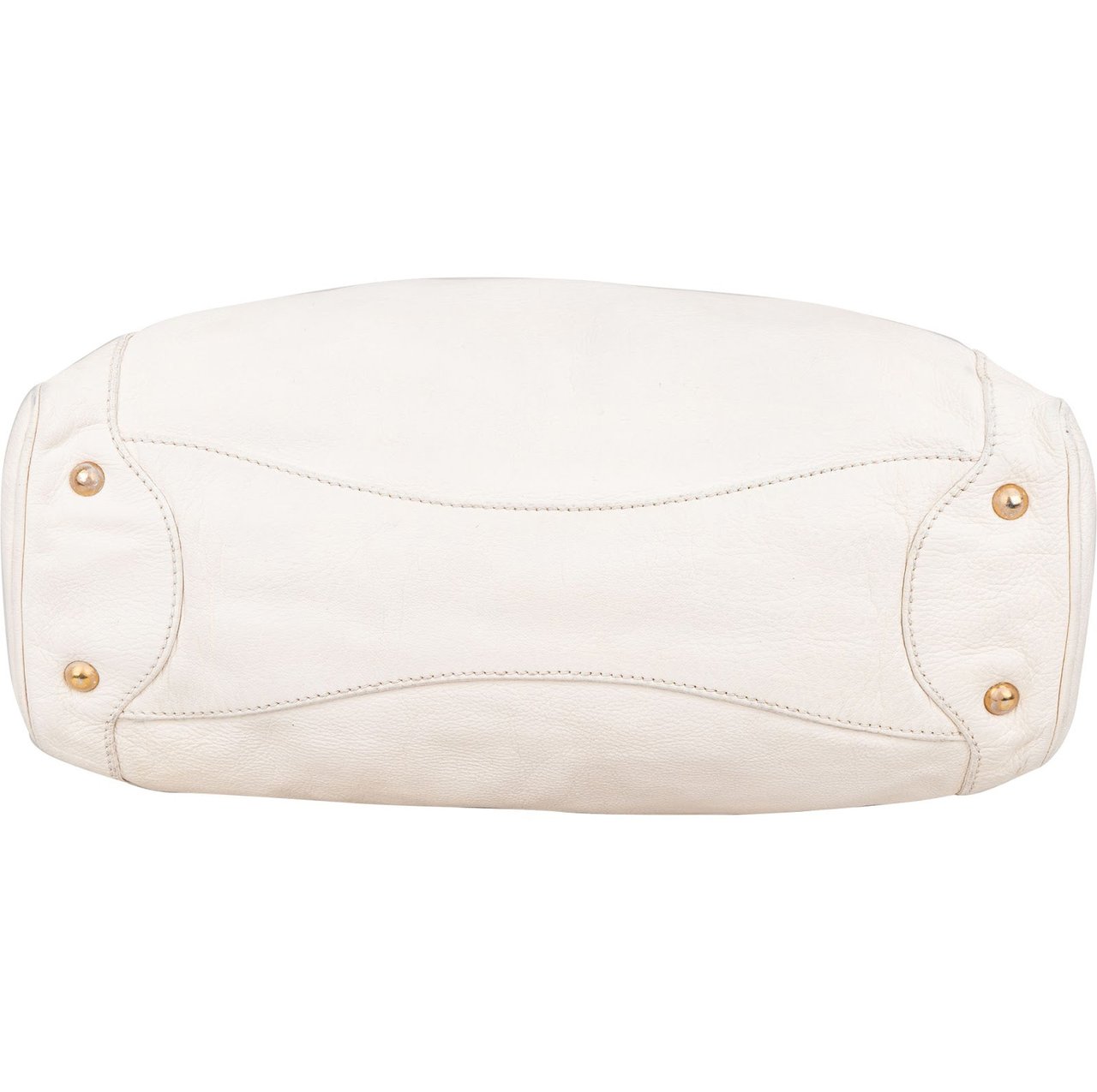 Miu Miu Blancoi Vitello Daino Satchel Handbag Wit