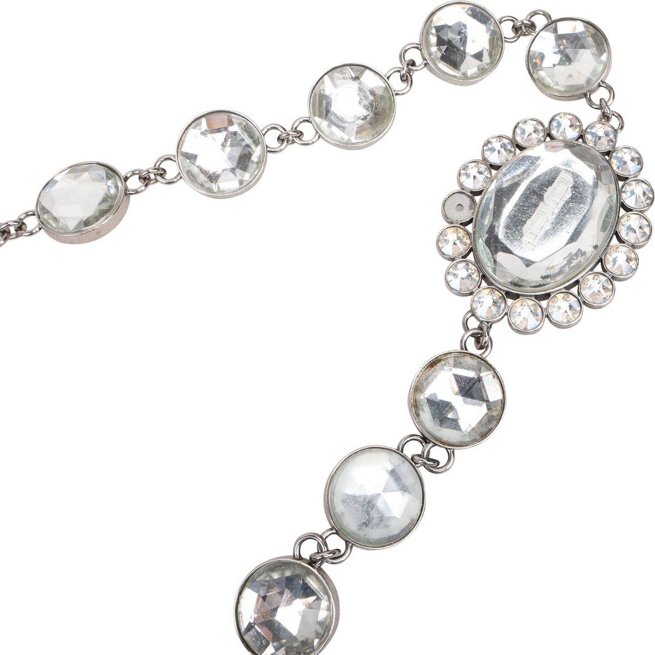 Miu Miu Miu Miu Matelassé Nappa Leather Crystal Shoulder Bag Blauw