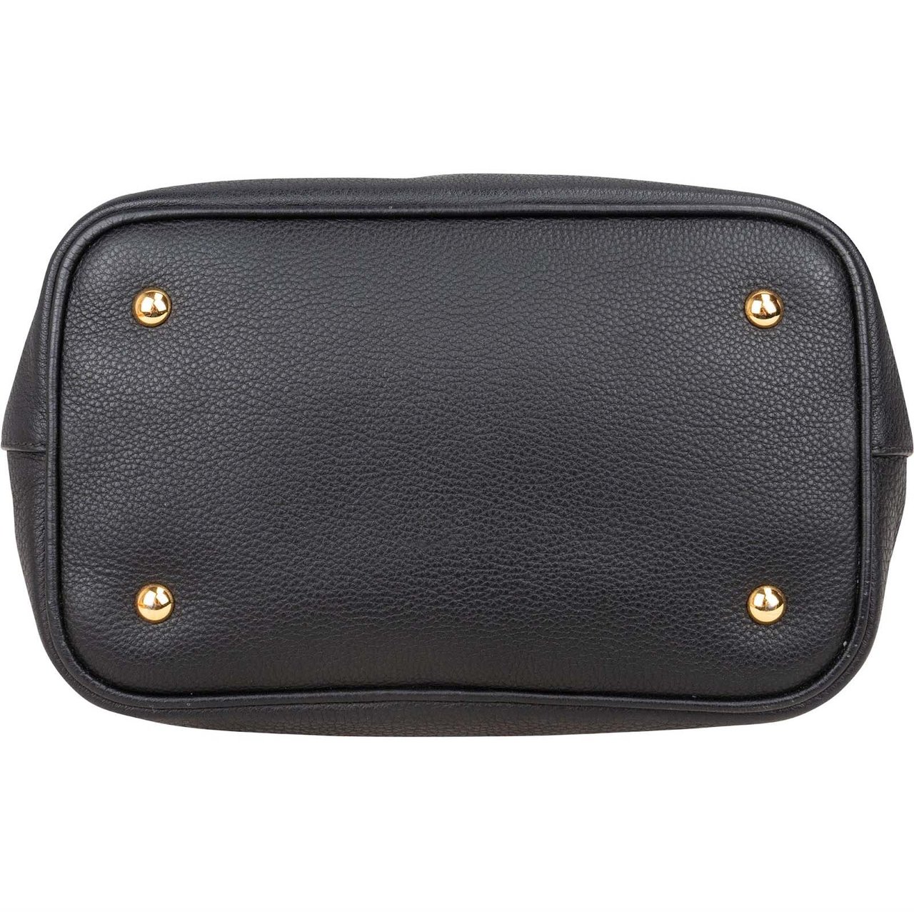 Miu Miu Vitello Daino Leather Small Handbag Zwart