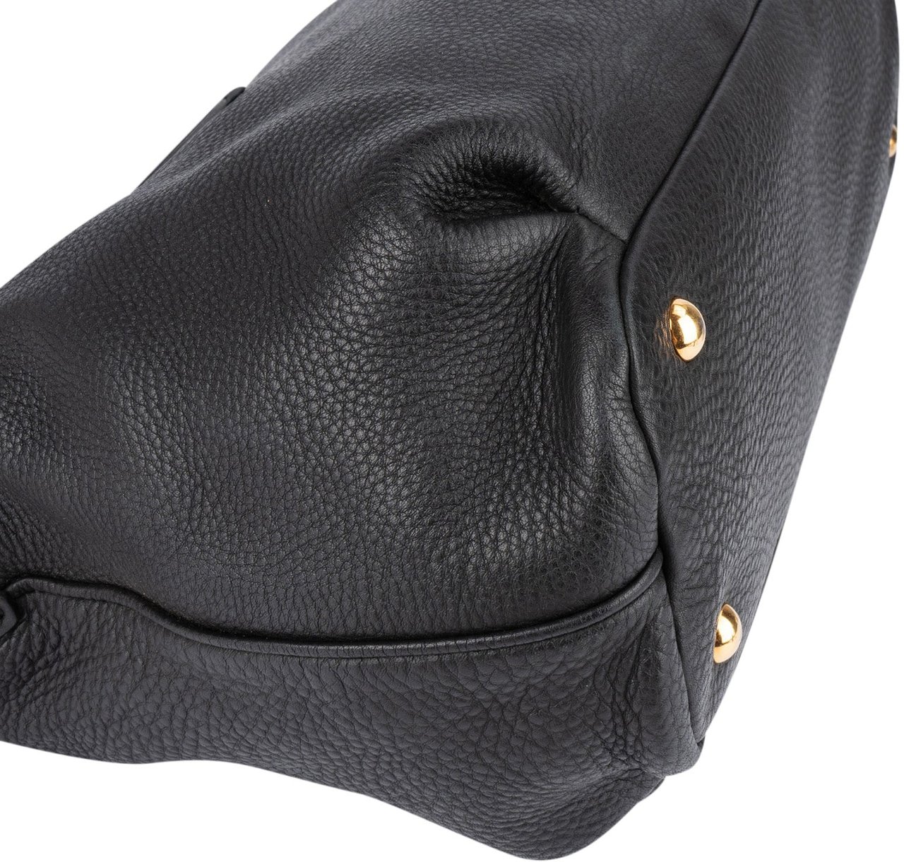 Miu Miu Vitello Lux Satchel Shoulder Bag Zwart