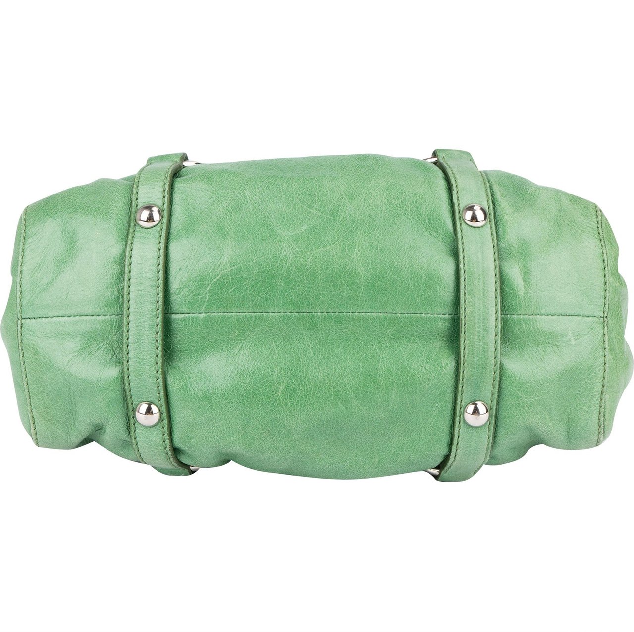 Miu Miu Miu Miu Vitello Lux City Handbag Groen