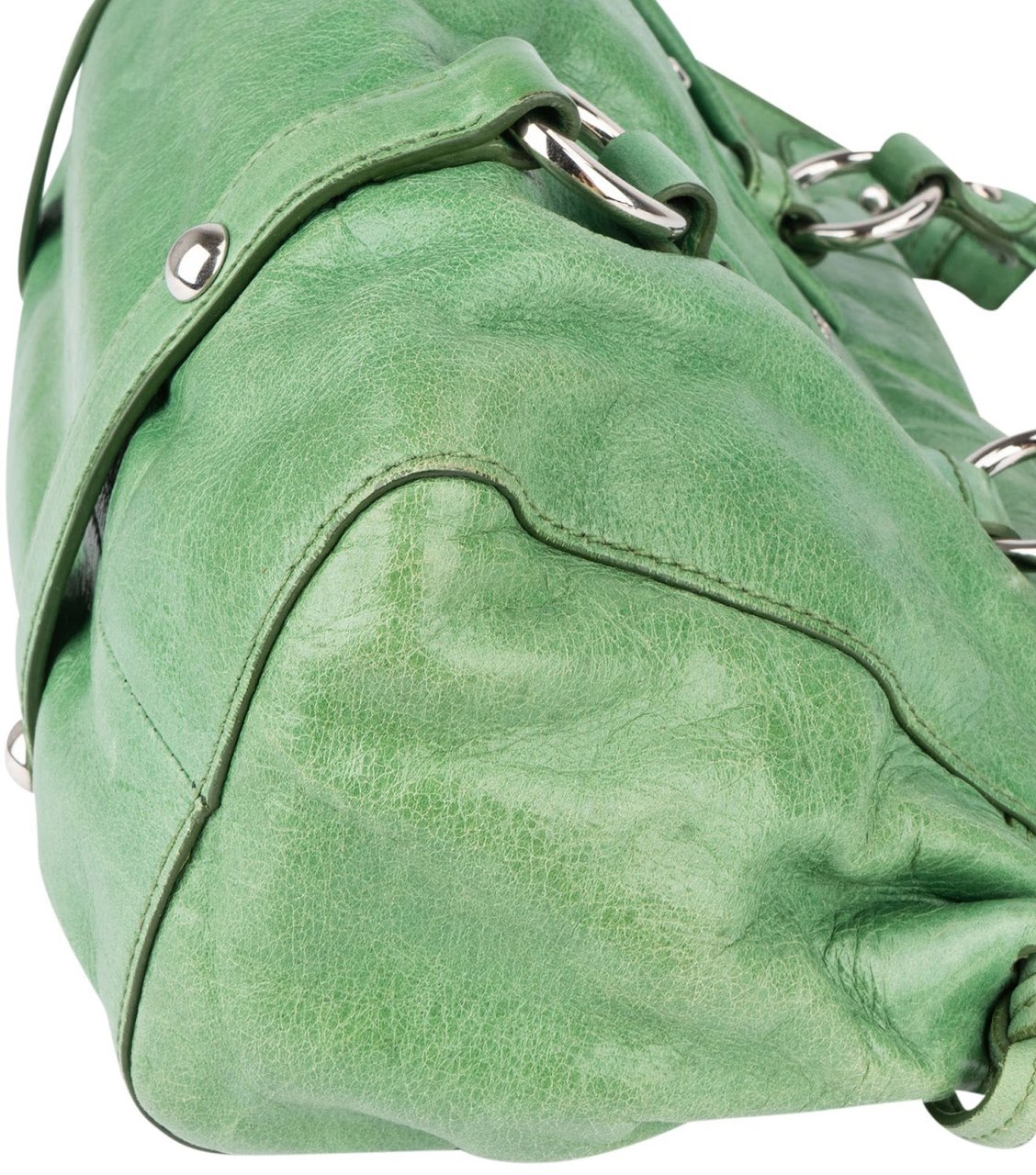 Miu Miu Miu Miu Vitello Lux City Handbag Groen