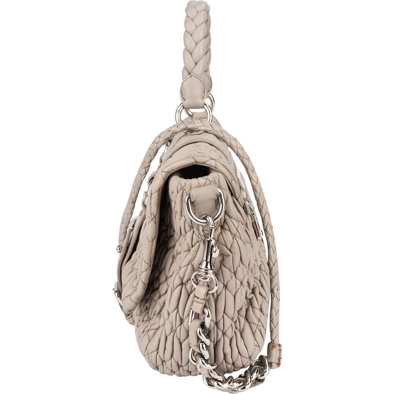 Miu Miu Miu Miu Quilted Leather Coffer Handbag Divers