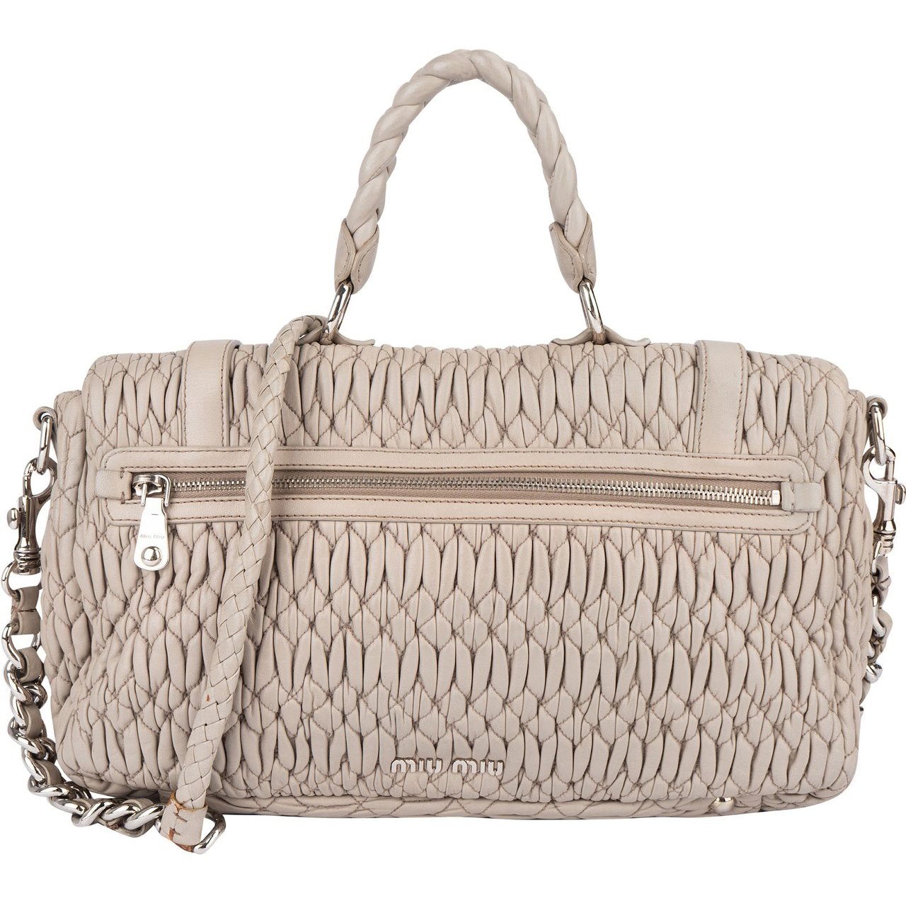 Miu Miu Miu Miu Quilted Leather Coffer Handbag Divers