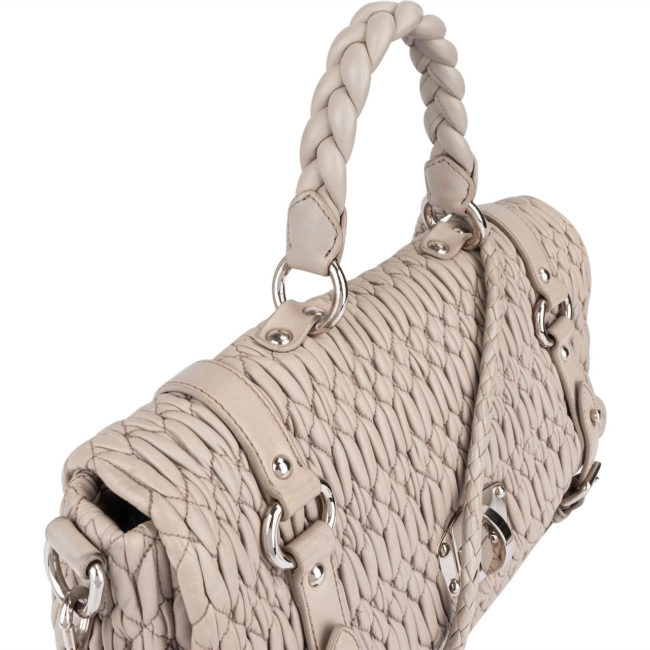 Miu Miu Miu Miu Quilted Leather Coffer Handbag Divers