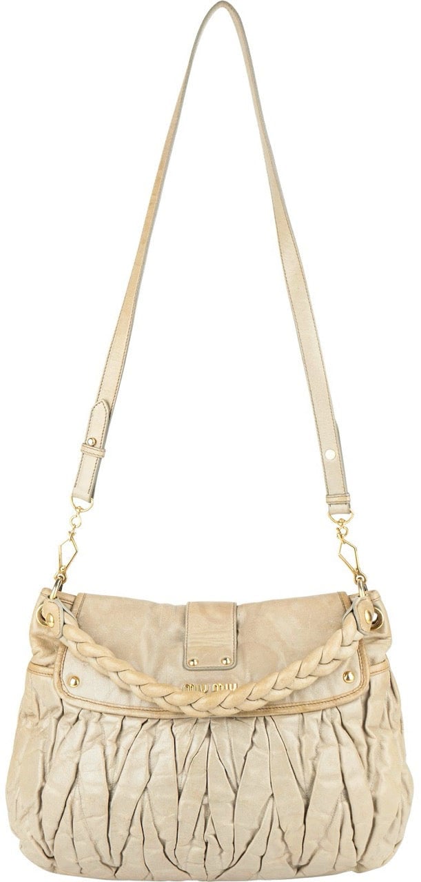 Miu Miu Vitello Lux City Handbag Divers
