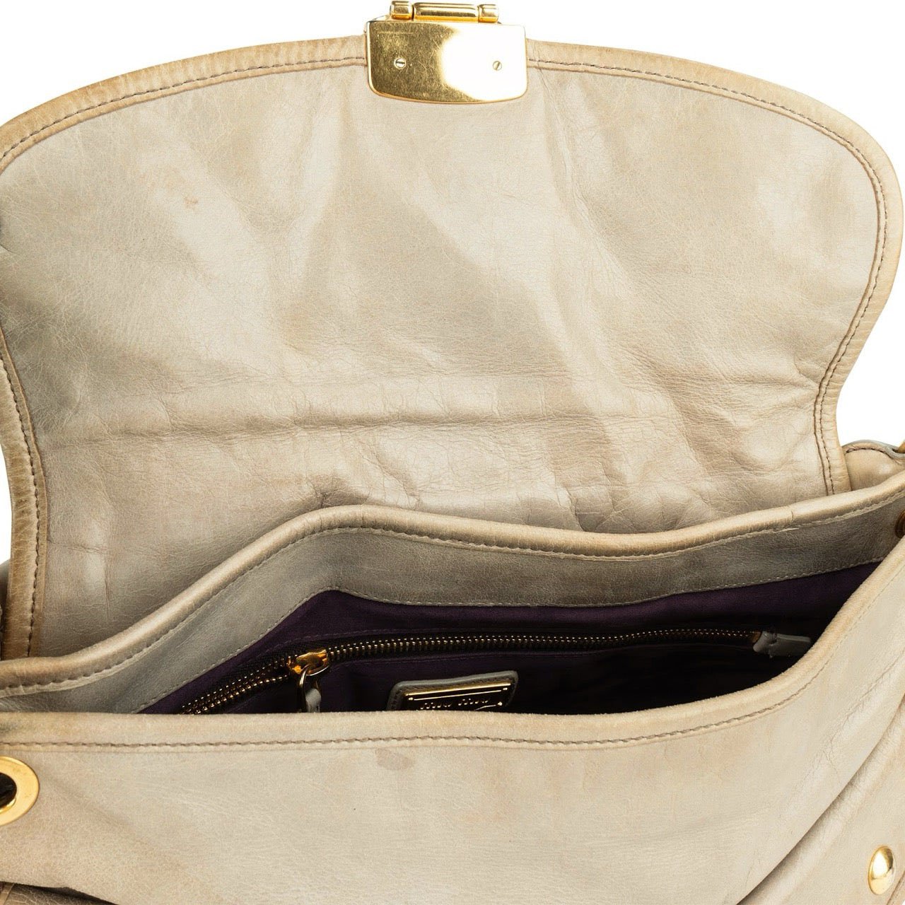 Miu Miu Vitello Lux City Handbag Divers
