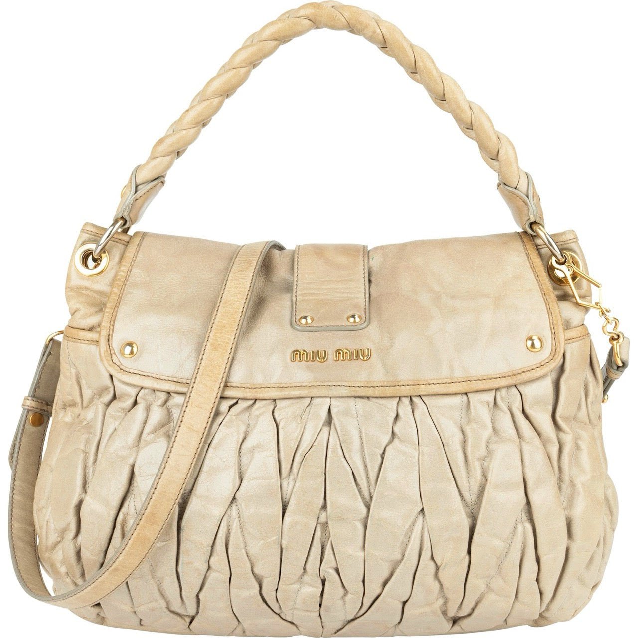 Miu Miu Vitello Lux City Handbag Divers