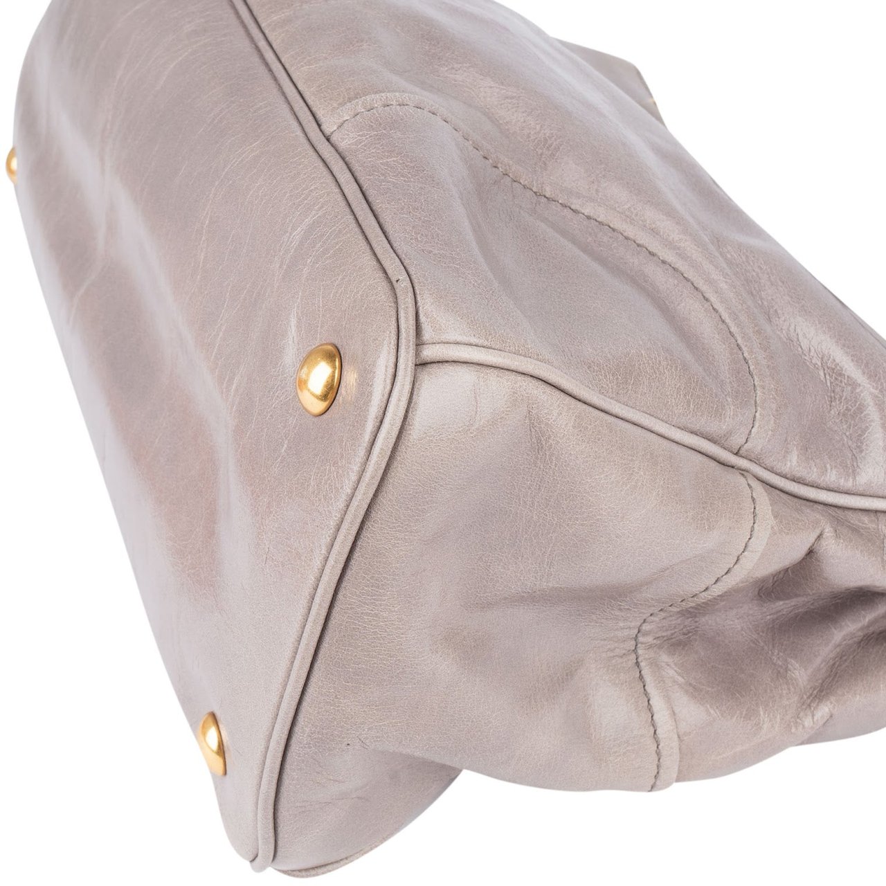 Miu Miu Miu Miu Grey Vitello Lux Handbag Divers