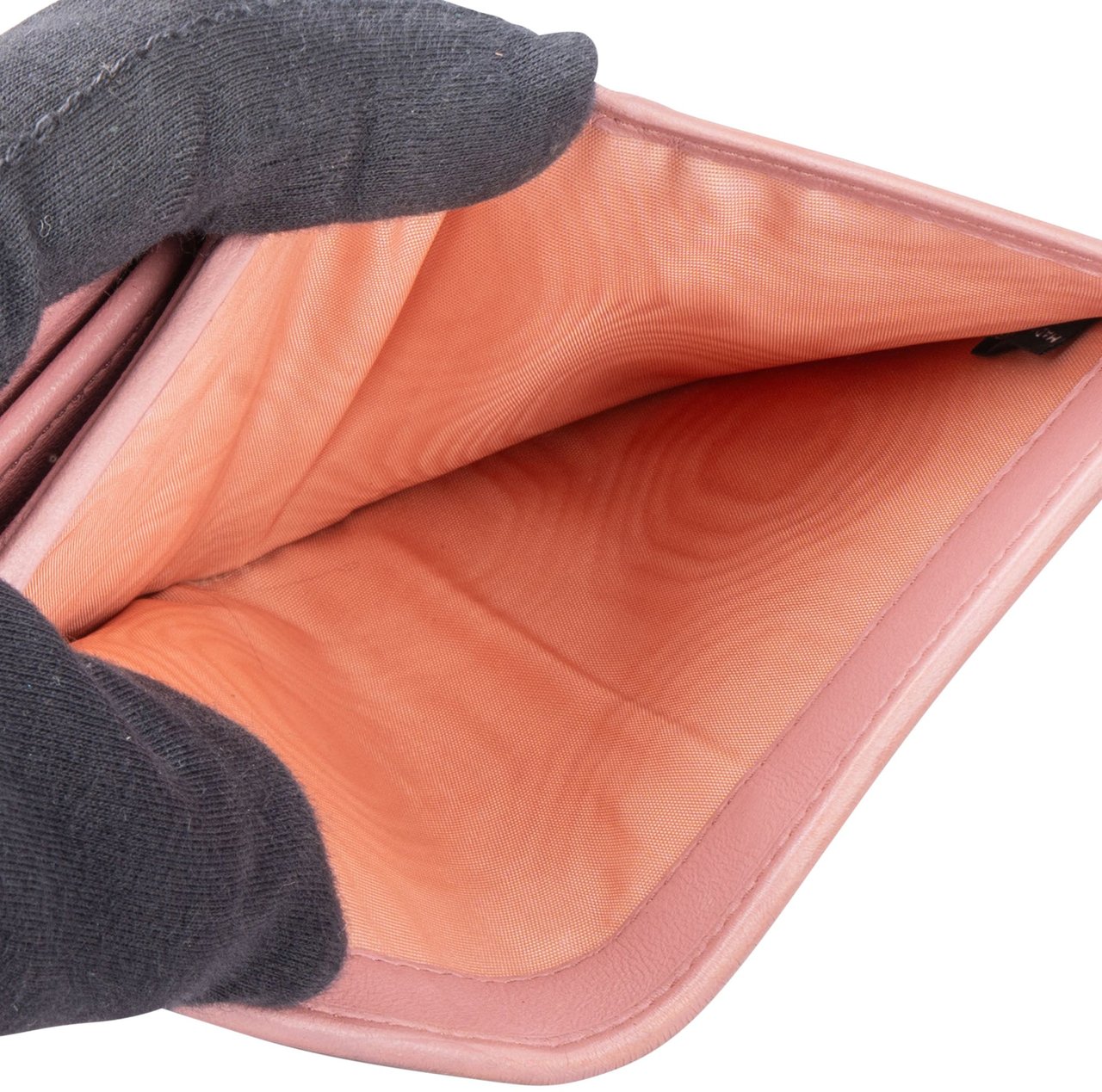 Miu Miu Miu Miu Quilted Leather Crystal Wallet Roze