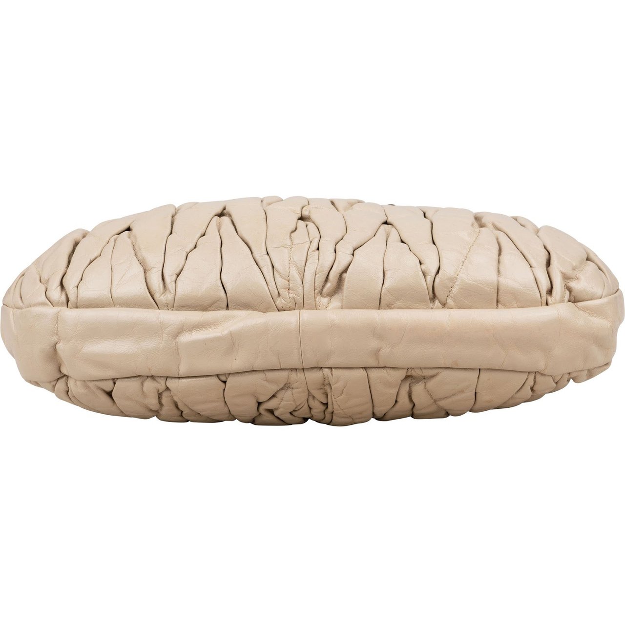 Miu Miu Miu Miu Matelassé Vitello Lux Leather City Handbag Beige