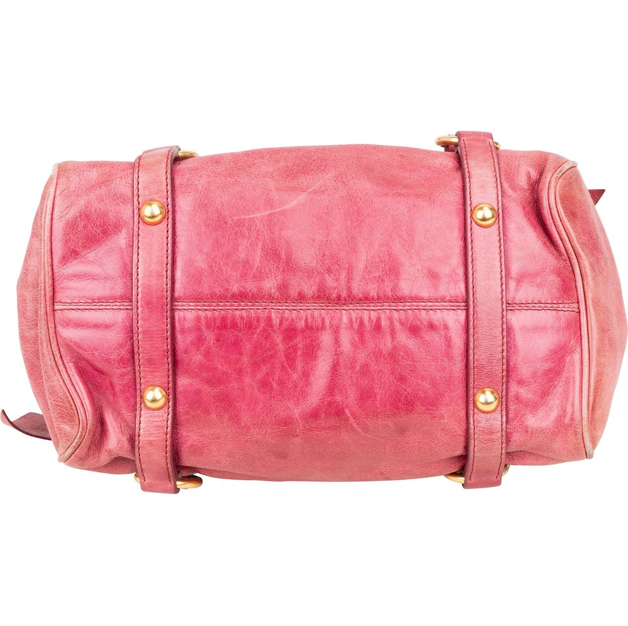 Miu Miu Miu Miu Vitello Lux City Bag Handbag Rood