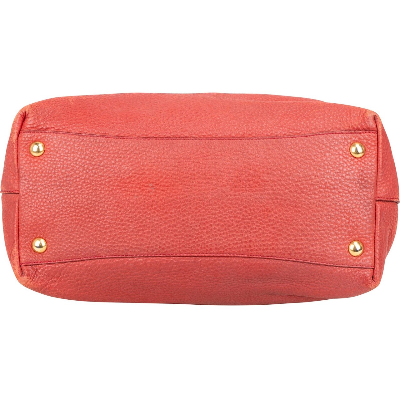 Miu Miu Miu Miu Vitello Daino Leather Tote Shoulder Bag Rood