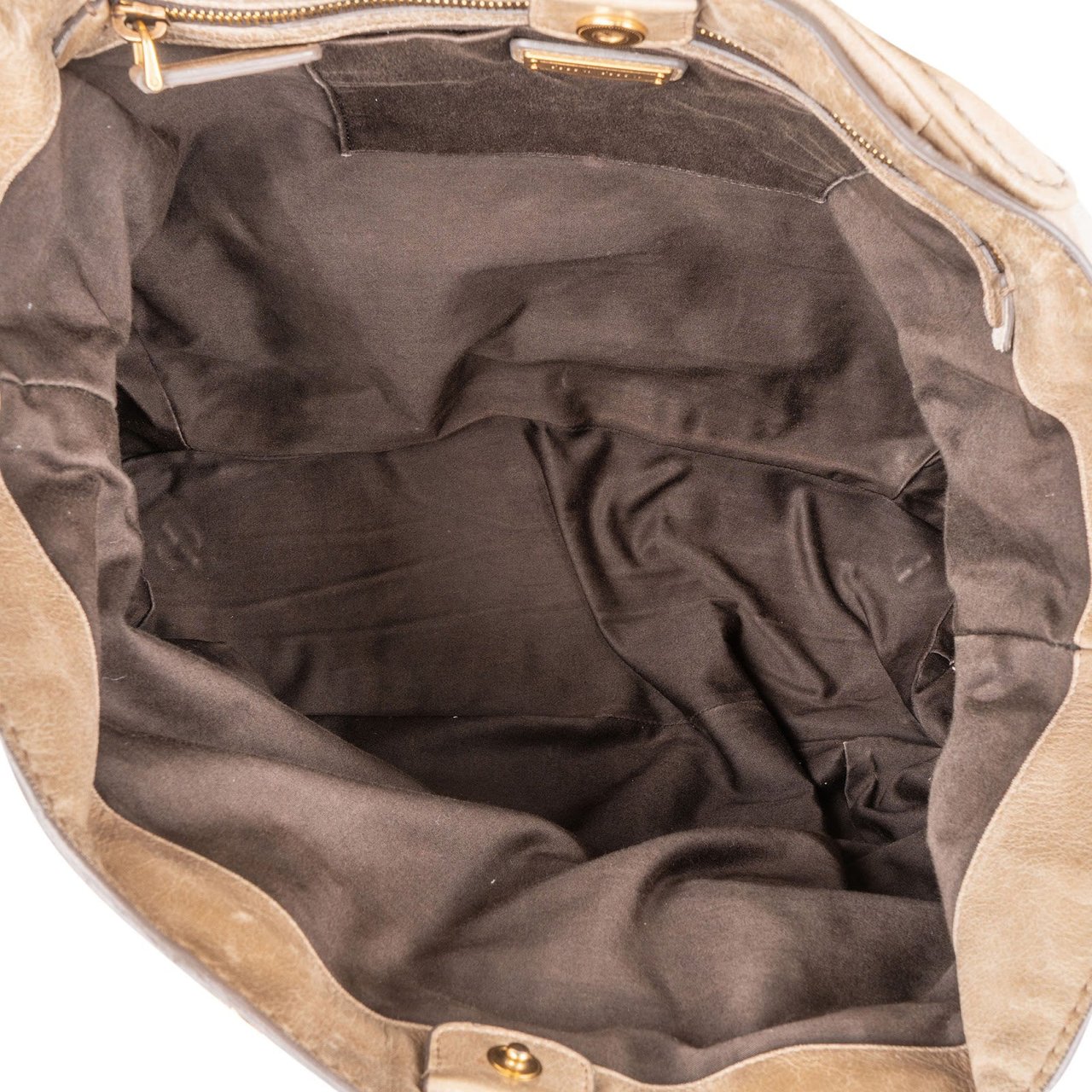 Miu Miu Miu Miu Vitello Lux Studded Handbag Beige