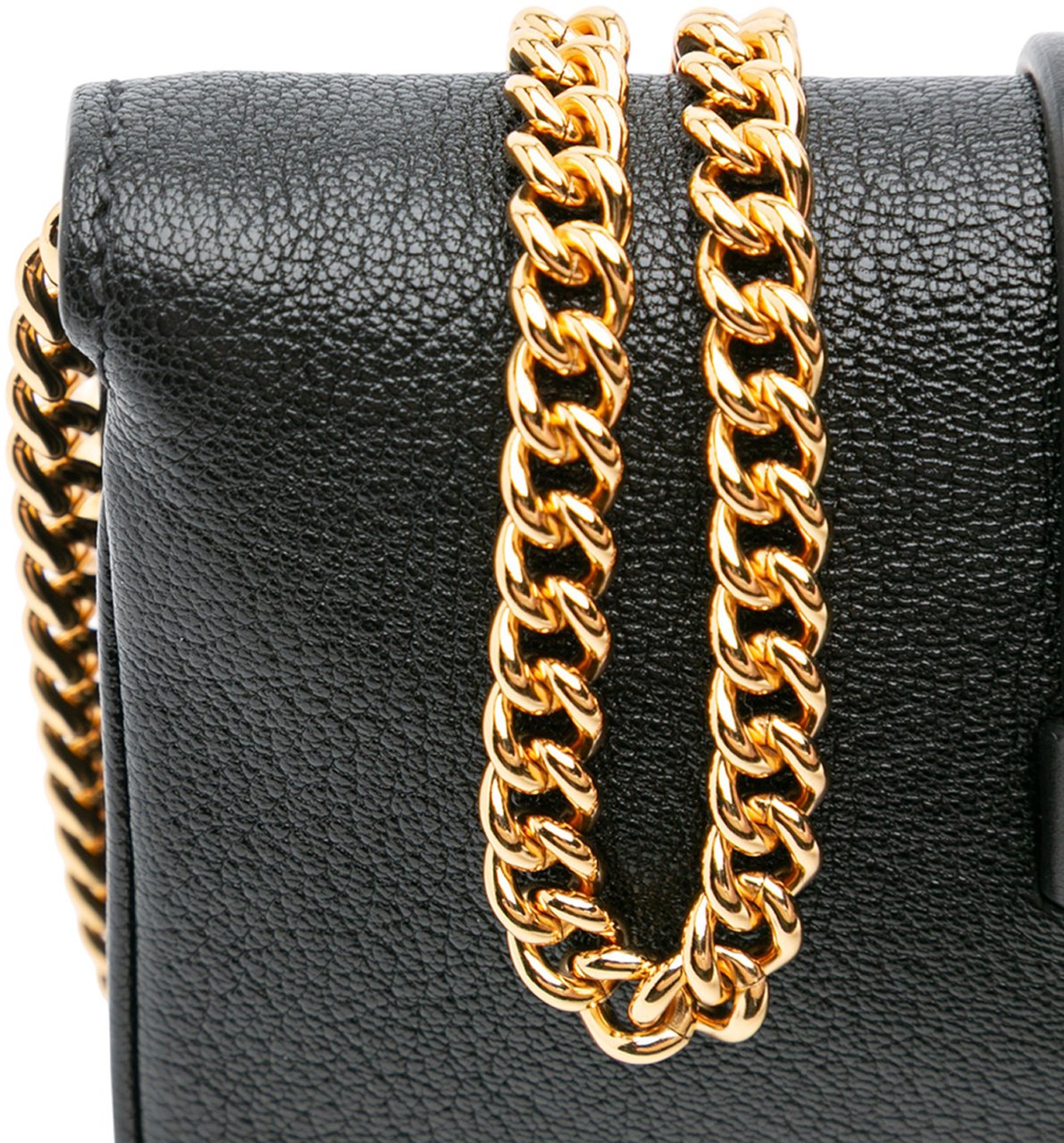 Miu Miu Leather Crystal Embellished Crossbody Zwart