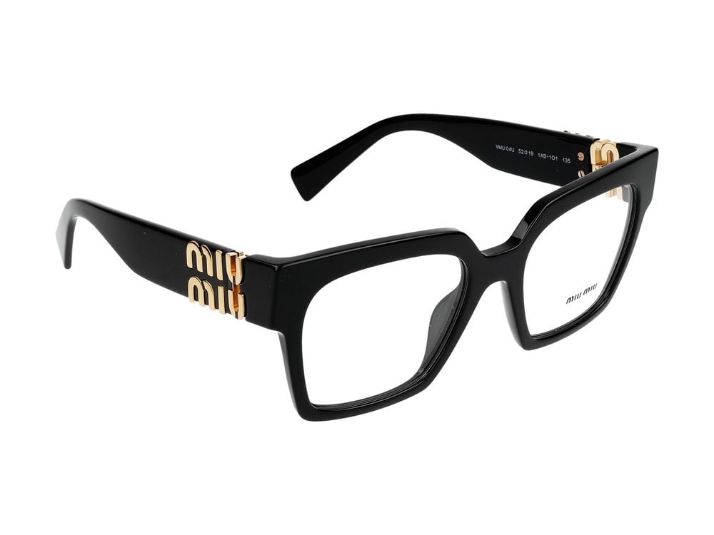 Miu Miu Eyeglasses 0MU 04UV 1AB1O1 52/19/135 Zwart