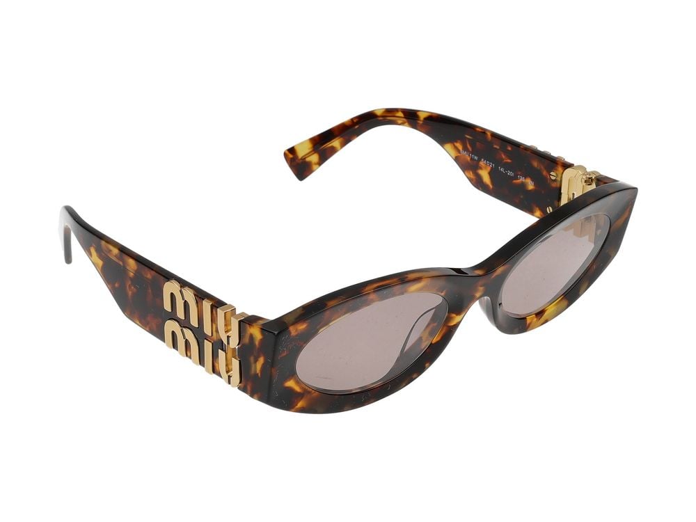 Miu Miu Acetate Frame Sunglasses with Modern Silhouette Grijs