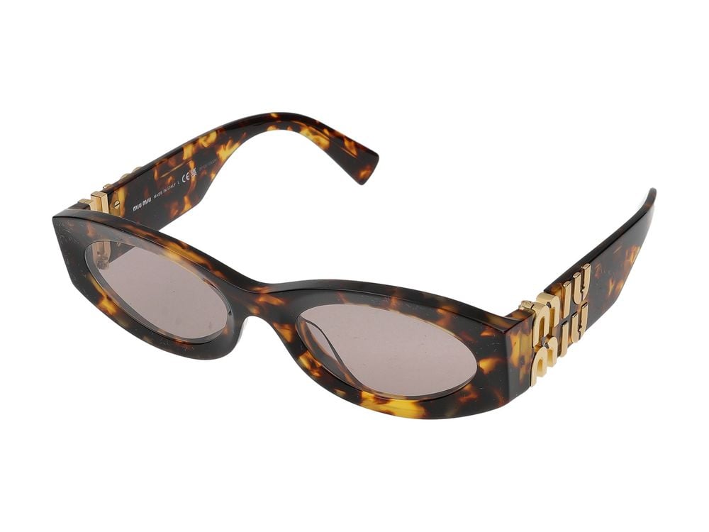 Miu Miu Acetate Frame Sunglasses with Modern Silhouette Grijs