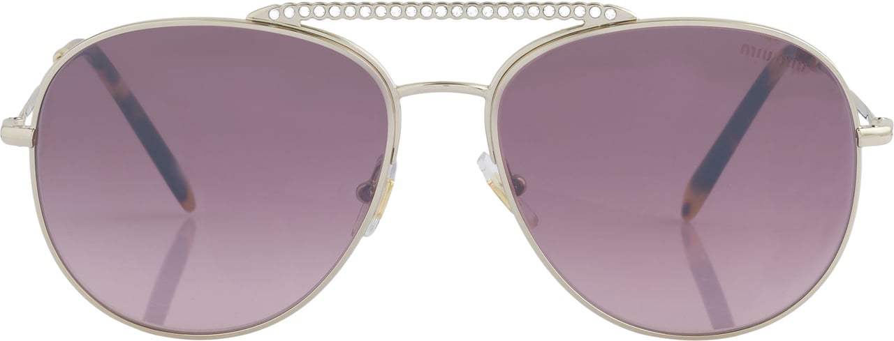 Miu Miu Miu Miu Sonnenbrille Goud