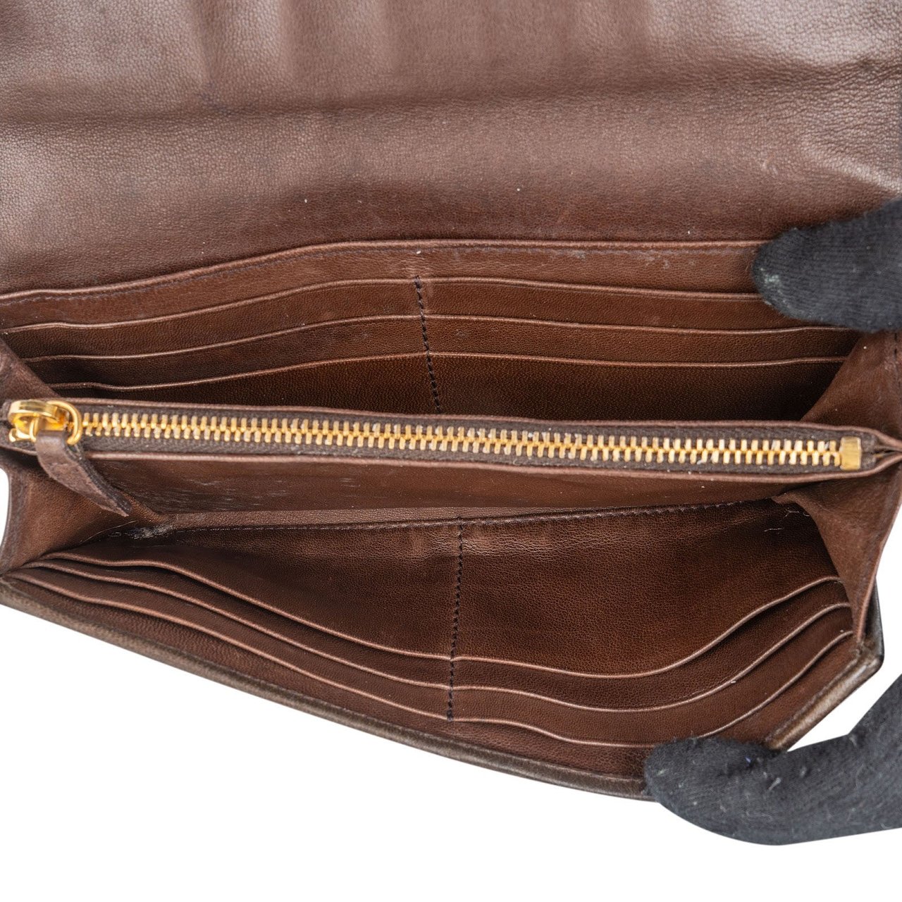 Miu Miu Miu Miu Hair Animal Print Leopard Wallet Bruin