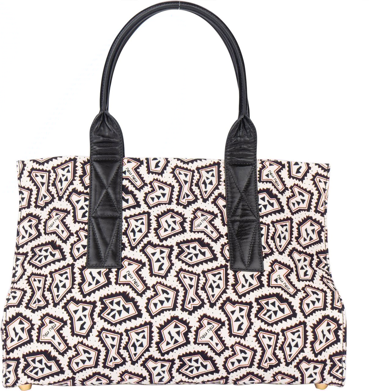 Miu Miu Miu Miu Tessuto Stampat Monogram Handbag Divers